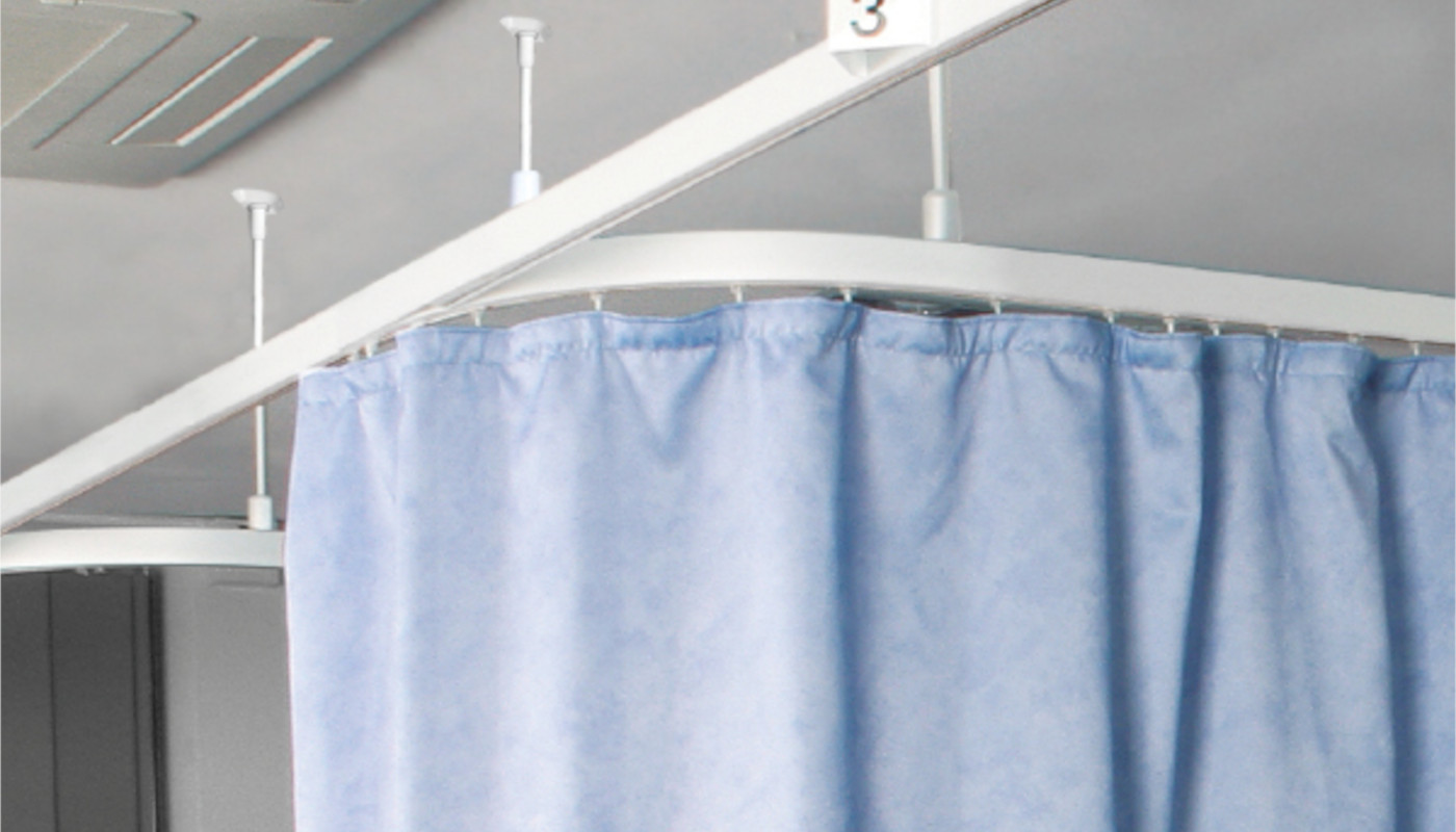 anti-ligature cubicle divider track